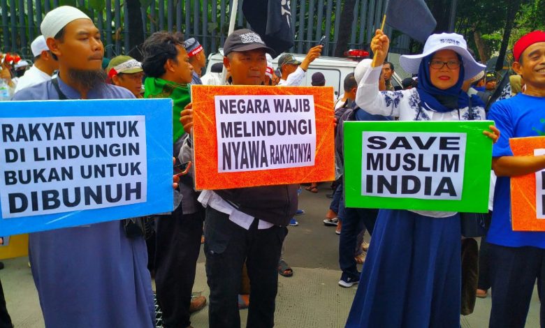 Aksi Demo Kedubes India (Bimata/Muliadi)