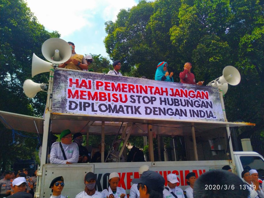 Kutuk Kekerasan Terhadap Muslim, Kedubes India Di Demo