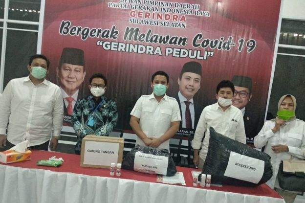 Pengurus Dan Kader Gerindra Sulsel Bantu Ribuan APD Ke Tenaga Medis