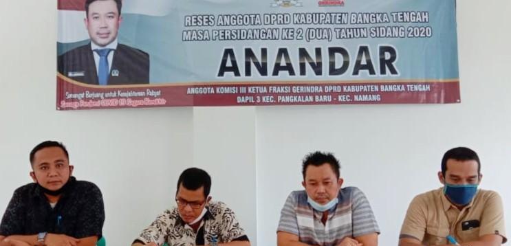 Serap Aspirasi Masyarakat, Anggota DPRD Bateng Gelar Reses