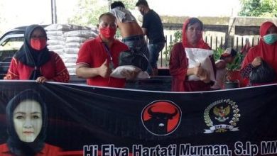 PDIP Bengkulu Salurkan Paket Sembako Ke Masyarakat Ekonomi Rendah