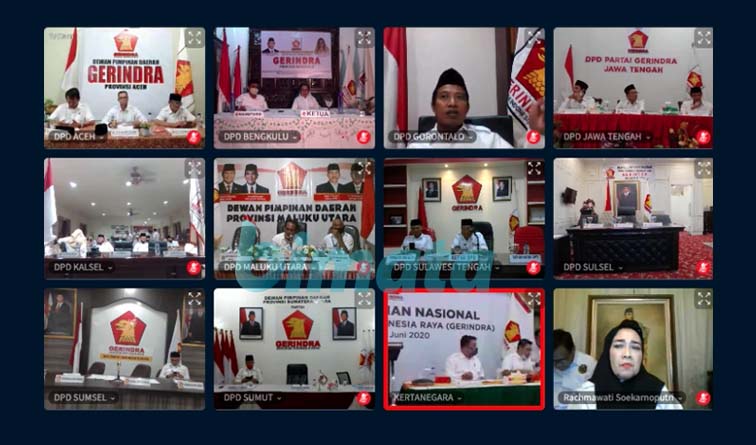 Persiapan Rapimnas Virtual Partai Gerindra (04-6-2020)