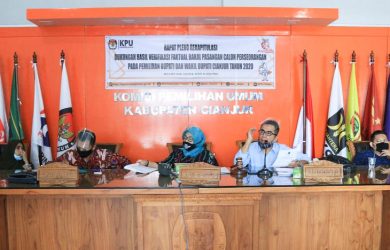 KPU Cianjur Gelar Rapat Pleno Terbuka Rekapitulasi Dukungan Bapaslon Perseorangan