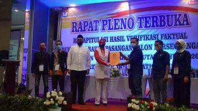 KPU Jember Nyatakan Bapaslon Jalur Perseorangan Faida-Vian Lolos Verifikasi