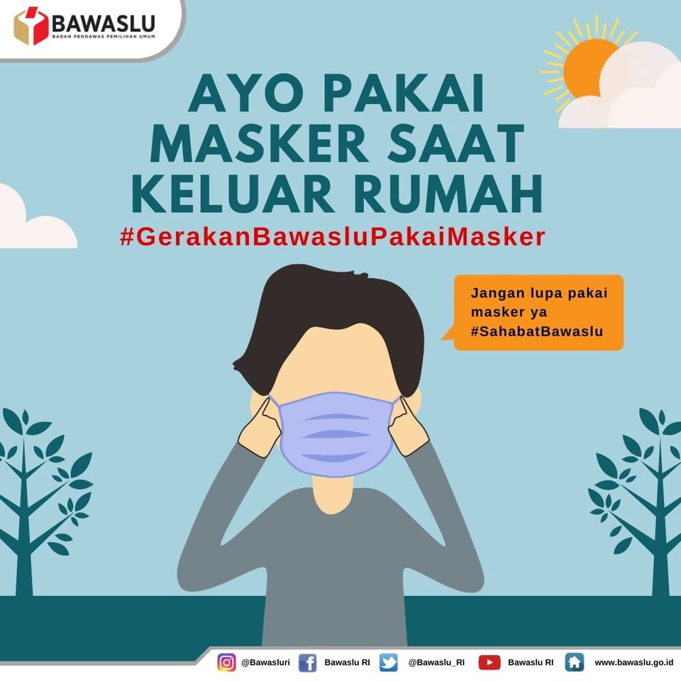 Bawaslu Ingatkan Pentingnya Penggunaan Masker