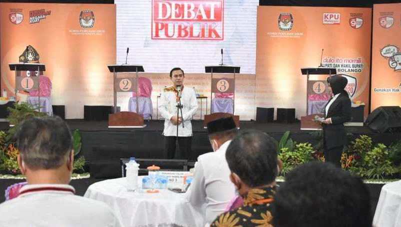 KPU Bonebol Sukses Selenggarakan Debat Kandidat Calon Wakil Bupati