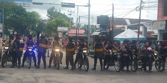 Polresta Padang Amankan 30 Demonstran Yang Diduga Sebagai Provokator