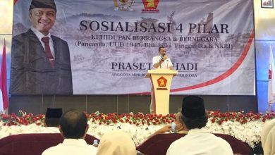 Gelar Sosialiasi Empat Pilar, Prasetyo Hadi: Bangsa Indonesia Dipersatukan Melalui Pancasila