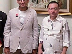 Ketua Harian Gerindra Temui Sandi Di Tengah Isu Caketum PPP