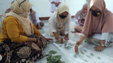 Gerindra Kudus Adakan Pelatihan Batik ‘Ecoprint’
