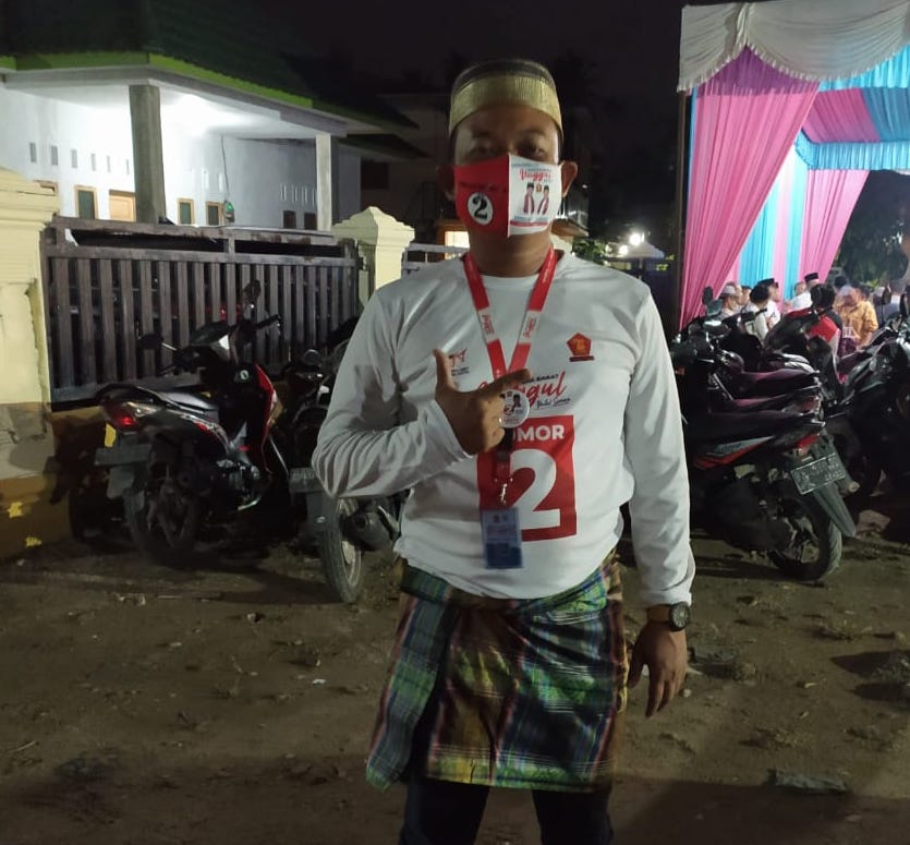 Pembawa Acara Motocross Turut Kampanyekan Nasrul Abit-Indra Catri