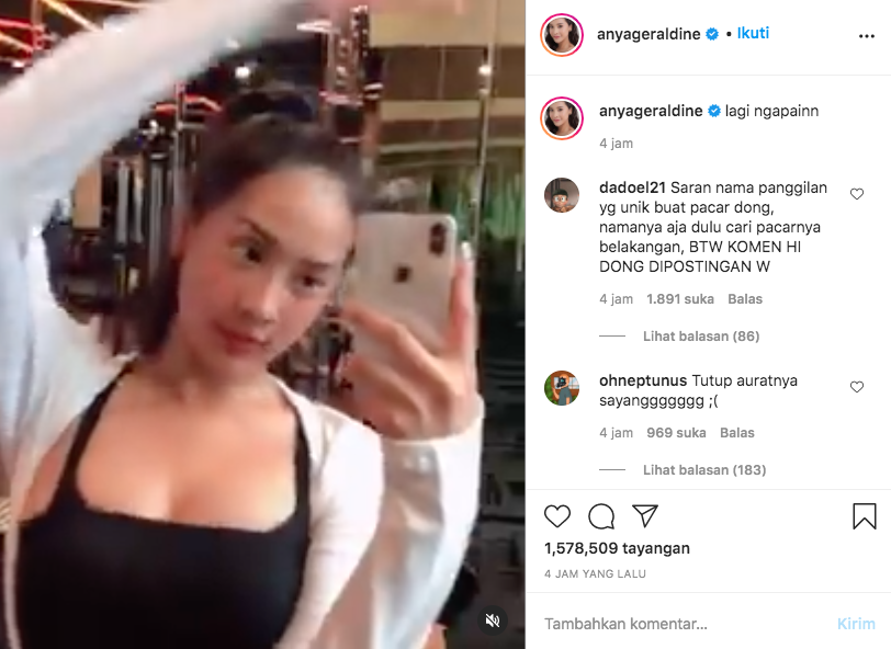 Anya Geraldine Posting Di Tempat Gym, Netizen: Jadi Ikut Keringatan