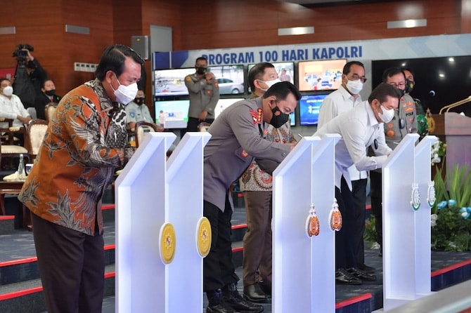 Kapolri Resmikan Program ETLE Nasional Tahap 1