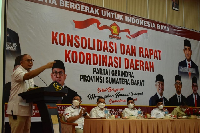 Andre Rosiade Minta Kader Gerindra Sumbar Kerja Keras Menangkan Pemilu 2024