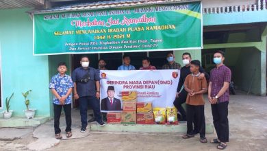 Kader Muda Gerindra Riau Salurkan Bantuan ke Panti Asuhan Al-Muzakki