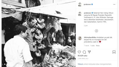 Prabowo Subianto Beri Ucapan Selamat Ulang Tahun ke Presiden Jokowi