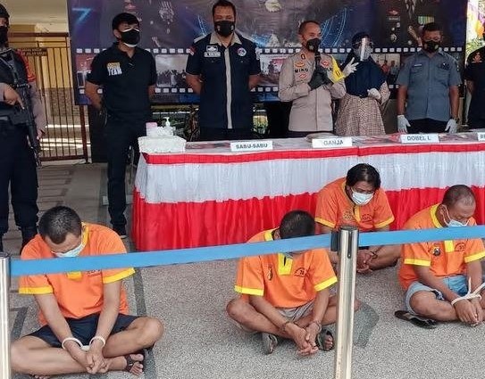 Polres Lamongan Bekuk 7 Pengedar Narkoba