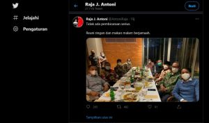 Sekjen Parpol TKN Jokowi-Ma’ruf Reunian, Raja Juli Antoni: Hanya Makan Malam