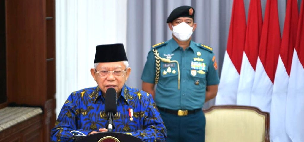 Didampingi Gubernur Jabar, Ma’ruf Amin Luncurkan Vaksinasi Anak