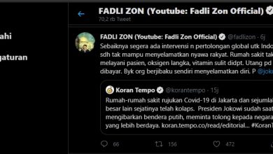 Fadli Zon Nilai Indonesia Sudah Tak Mampu Selamatkan Nyawa Rakyat