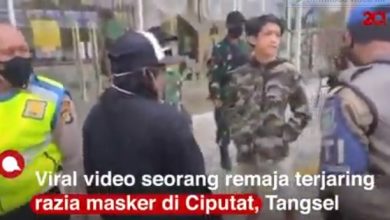 Kena Razia Masker, Remaja di Tangsel Ini Ngaku Keluarga Jederal