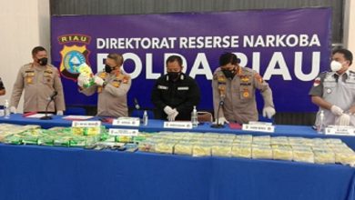 Polda Riau Berhasil Gagalkan Peredaran Sabu 108 Kilogram