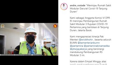 Tinjau RS Modular 3 Tanjung Duren, Andre Rosiade: Kami Apresiasi Kinerja BUMN