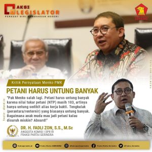 Menko PMK Minta Petani Tak Ambil Untung Berlebih, Fadli Zon: Tengkulak yang Untung Banyak