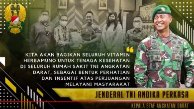Jenderal Andika Perkasa Terima Bantuan Vitamin dari PT Mustika Ratu