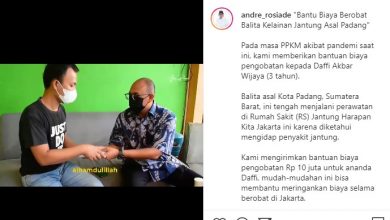 Andre Rosiade Bantu Biaya Pengobatan Balita Pengidap Kelainan Jantung