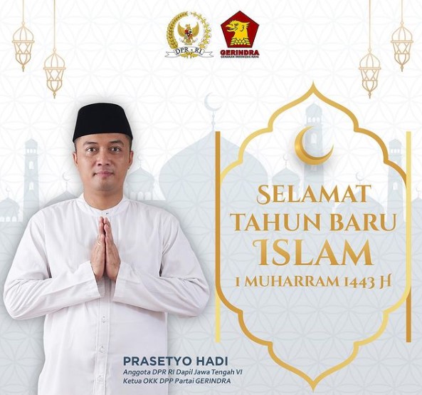 Tahun Baru Islam 1443 H, Prasetyo Hadi: Semoga Ketakwaan Kita Lebih Baik