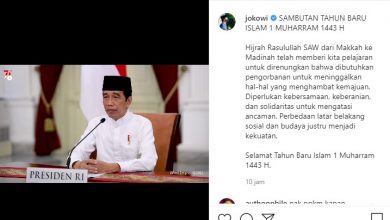 Presiden Jokowi Ajak Umat Islam Teladani Hijrah Nabi Muhammad SAW