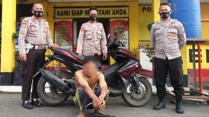 Lagi Asyik Jalan Pagi Pakai Motor Eh Ketangkep Polisi, Ternyata Motor Curian