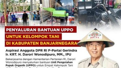 Tingkatkan Produktivitas Pertanian, Darori Wonodipuro Salurkan Bantuan UPPO