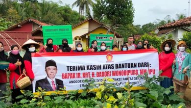 Darori Wonodipuro Kembali Serahkan Bantuan Pekarangan Pangan Lestari