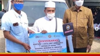 TA Khalid Fasilitasi Pemberian Ambulans PT PIM untuk Dayah Riyadhul Mubarak Al Idrisiyah Tanjungan Bireuen