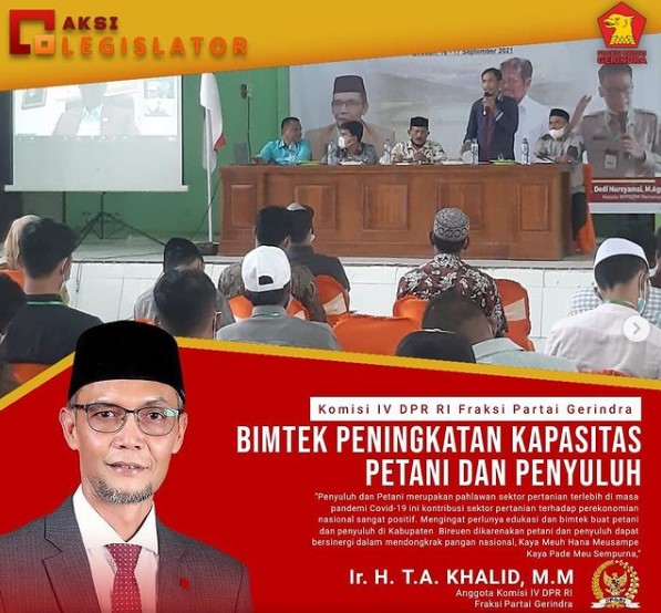 TA Khalid: Petani dan Penyuluh Harus Bersinergi Dongkrak Pangan Nasional