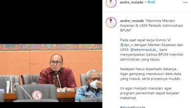 Andre Rosiade Minta Kementerian Koperasi dan UMKM Perbaiki Administrasi BPUM