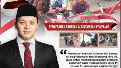 Moreno Soeprapto Serahkan Bantuan Pompa Air dan Alsintan