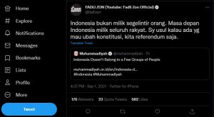 Fadli Zon Usul Referendum Jika Konstitusi Diubah