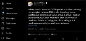 Mardani Nilai Pilkada 2024 Secara Serentak Untungkan Kelompok Politik Tertentu