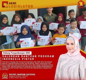 Penuhi Kebutuhan Anak Didik, Rachel Maryam Salurkan Bantuan PIP