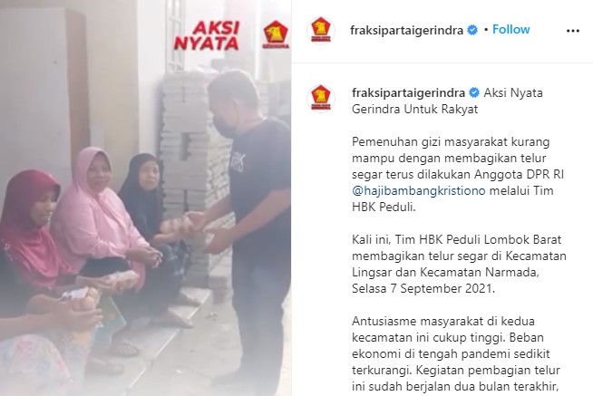 Gelar Aksi Sosial, HBK Bagikan Ratusan Ribu Telur Segar