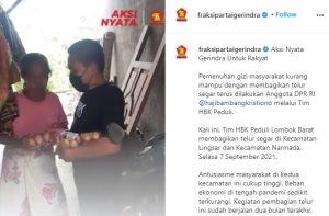 Gelar Aksi Sosial, HBK Bagikan Ratusan Ribu Telur Segar