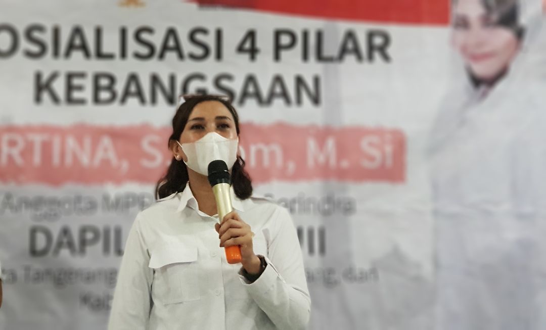 Lewat Sosialisasi Empat Pilar, Martina Ajak Masyarakat Cintai NKRI