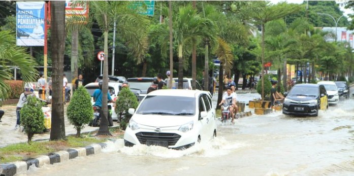 BMKG Menyatakan Palembang Dikepung Banjir Akibat Cuaca Ekstrim