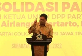 Airlangga Apresiasi Kerja Sama DPD Golkar Jatim dengan Khofifah