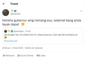 Iwan Fals Gelar Polling Capres 2024, Ini Pemenangnya