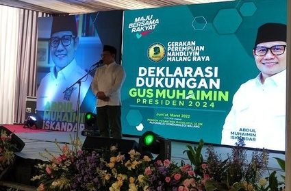 Gelar Deklarasi, Perempuan NU Malang Raya Dukung Cak Imin jadi Capres 2024