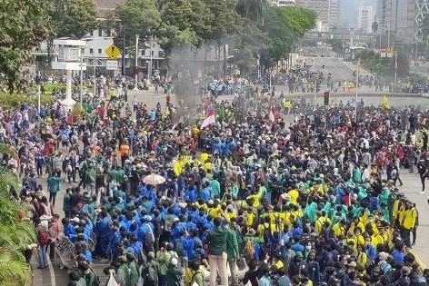 11 April 2022 BEM SI Gelar Demo, Tuntut UU Cipta Kerja Hingga Penundaan Pemilu